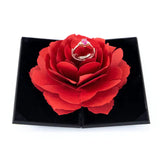3d Love Box Heart-shaped Rose Flower Rotating Ring Box Valentines Day Gift - St Vesti