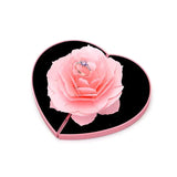3d Love Box Heart-shaped Rose Flower Rotating Ring Box Valentines Day Gift - St Vesti