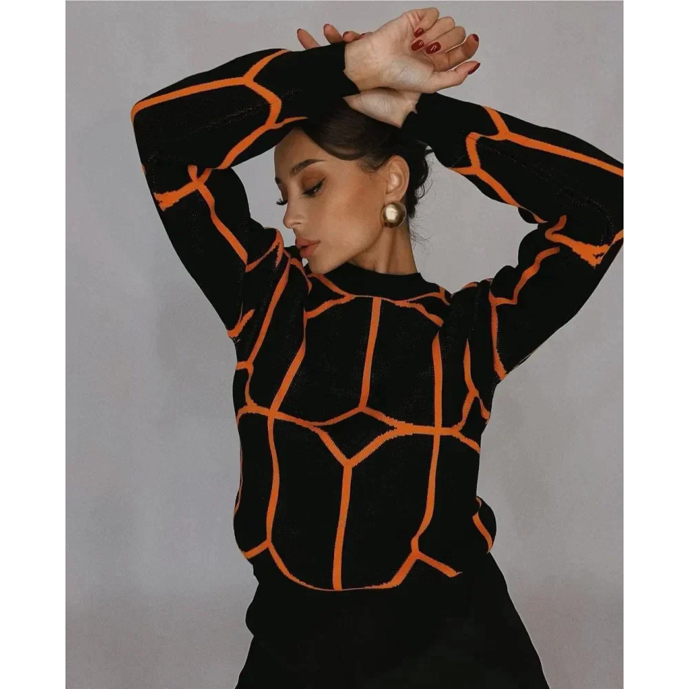 Alice Knit Crew Neck Sweater In Black - Black / s - St Vesti | Shop Women’s Knitwear & Jumpers Online