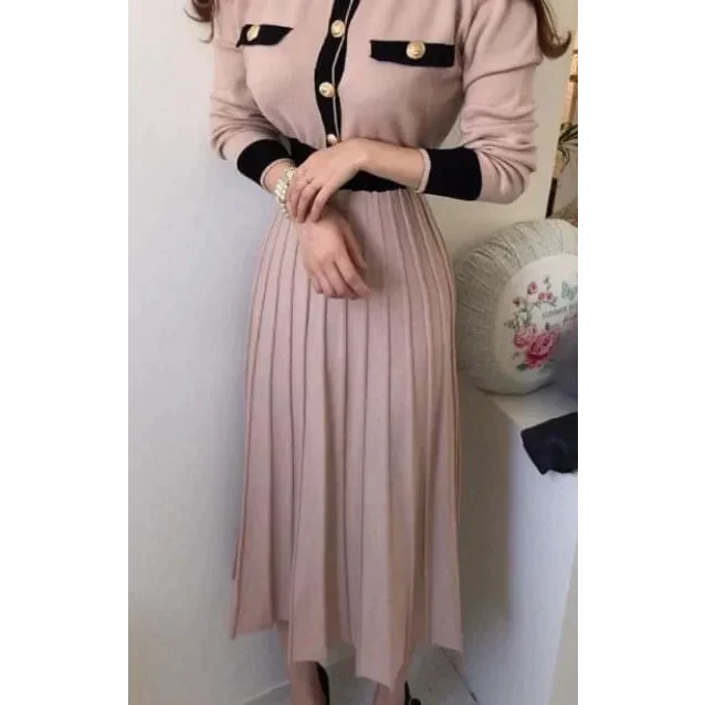 Alona Pleated Maxi Dress In Pink - Pink / One Size - St Vesti | All Dresses - Cocktail Dresses Formal Dresses + More.