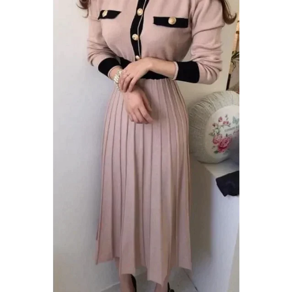 Alona Pleated Maxi Dress In Pink - Pink / One Size - St Vesti | All Dresses - Cocktail Dresses Formal Dresses + More.