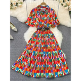 Amy A-line Maxi Dress With Belt - Red / One Size - St Vesti | All Dresses - Cocktail Dresses Formal Dresses + More.