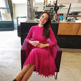 Amy Knit Pleated Midi Dress - St Vesti | All Dresses - Cocktail Dresses Formal Dresses + More.