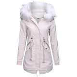 Amy Trench Coat Plus Fur - White / s - St Vesti | Coats & Jackets