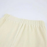 Anna Pleated Two Piece Set In White - St Vesti | Maternity Clothes