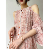 Anne Off Shoulder Maxi Dress In Pink - St Vesti | All Dresses - Cocktail Dresses Formal Dresses + More.