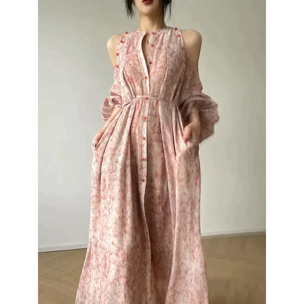 Anne Off Shoulder Maxi Dress In Pink - Pink / s - St Vesti | All Dresses - Cocktail Dresses Formal Dresses + More.