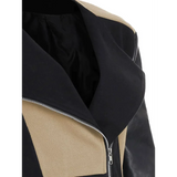 Bella Khaki Leather Jacket - St Vesti | Coats & Jackets