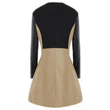 Bella Khaki Leather Jacket - St Vesti | Coats & Jackets