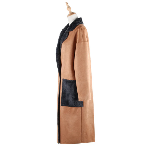 Betty Lapel Suede Coat - St Vesti | Coats & Jackets