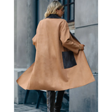 Betty Lapel Suede Coat - St Vesti | Coats & Jackets
