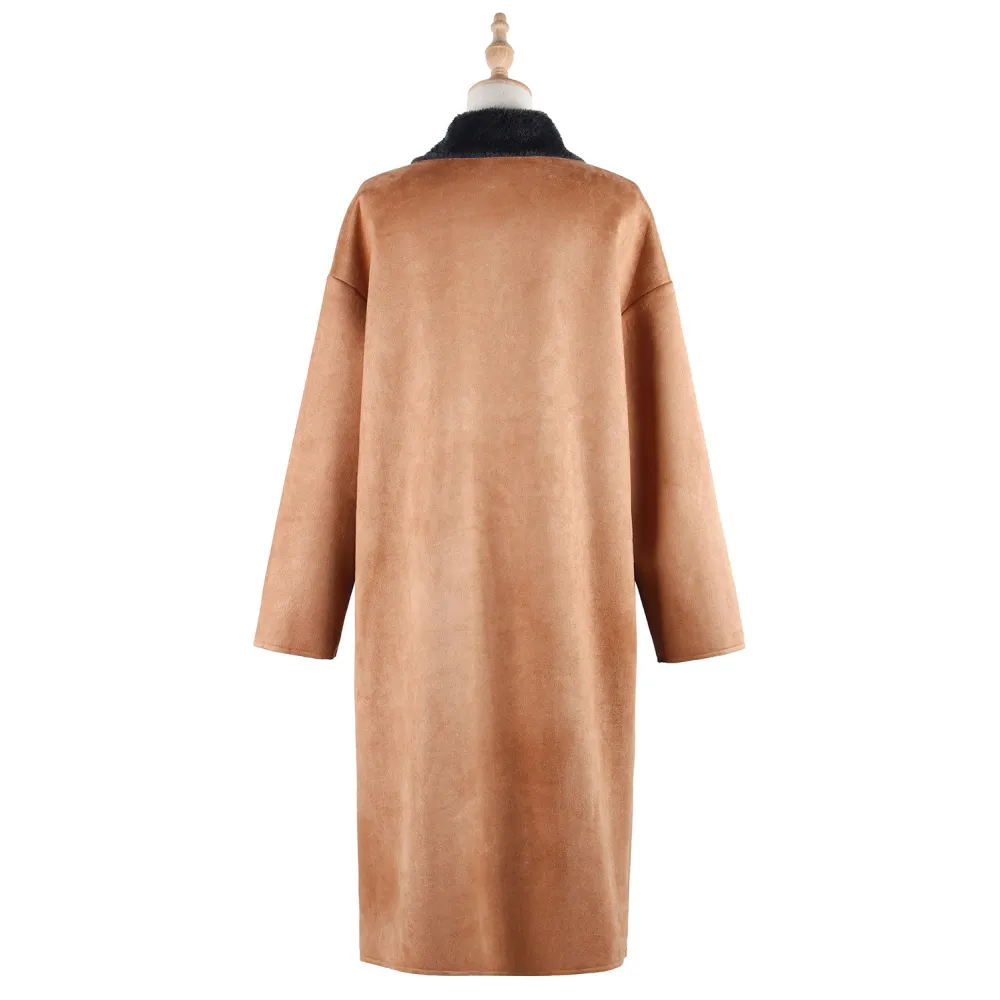 Betty Lapel Suede Coat - St Vesti | Coats & Jackets