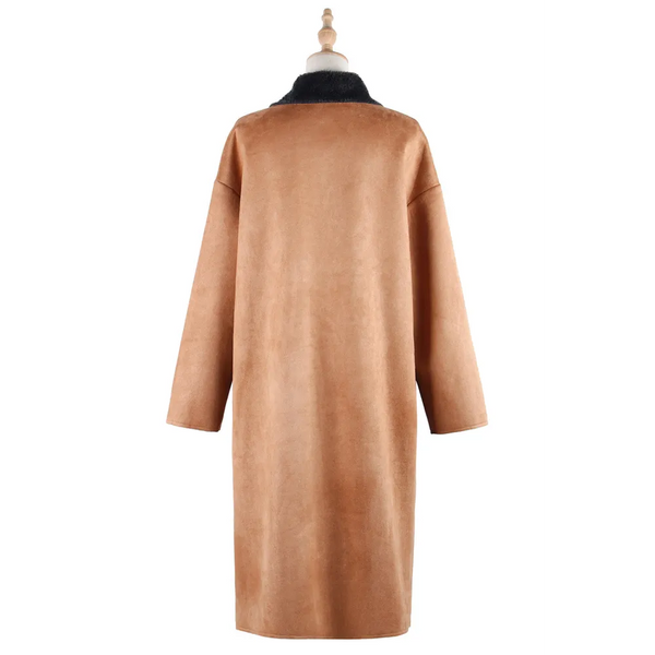 Betty Lapel Suede Coat - St Vesti | Coats & Jackets