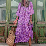 Boho Maxi Dress - Purple / s - St Vesti | All Dresses - Cocktail Dresses Formal Dresses + More.