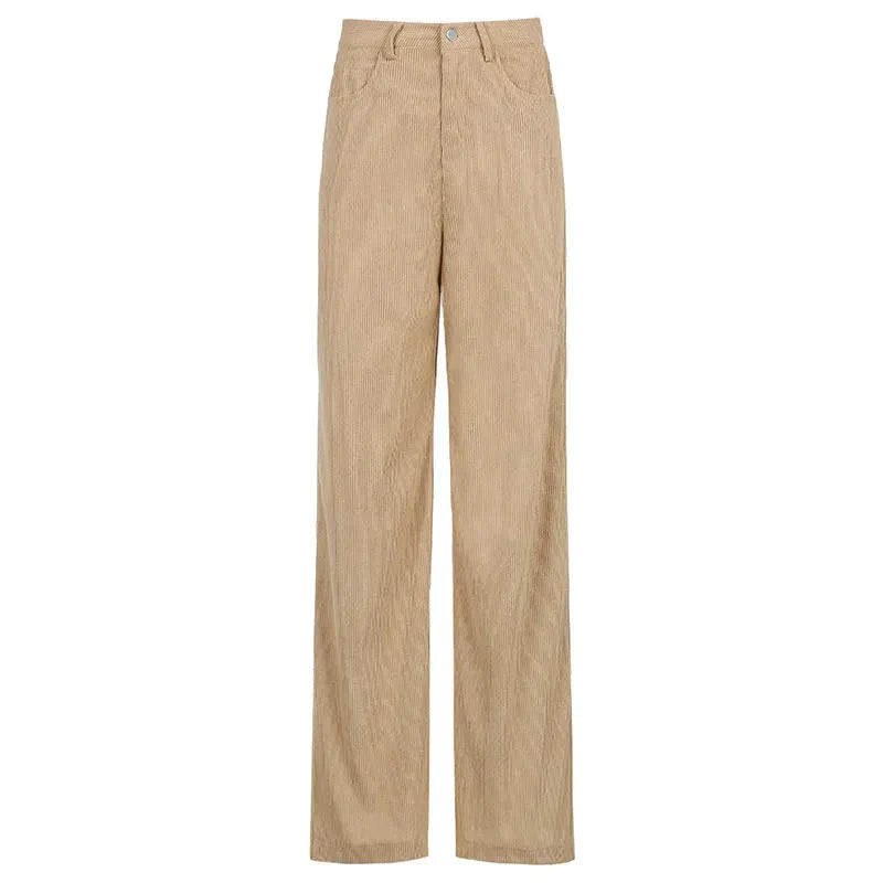 Bondi Denim Straight Wide Pants In Khaki - Khaki / s - St Vesti | Women’s Pants | Jeans Trousers Pants Joggers &