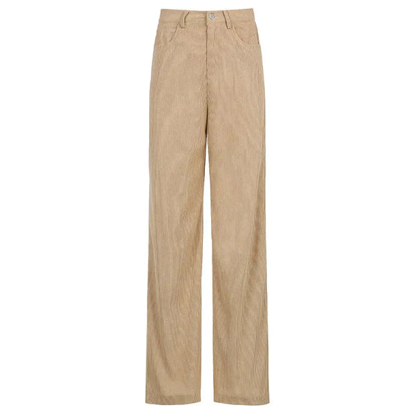 Bondi Denim Straight Wide Pants In Khaki - Khaki / s - St Vesti | Women’s Pants | Jeans Trousers Pants Joggers &