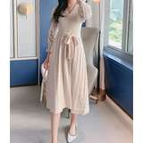 Bridget Knit Midi Dress - Apricot / Uniform Code - St Vesti | Maternity Clothes