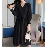 Bridget Knit Midi Dress - Black / Uniform Code - St Vesti | Maternity Clothes