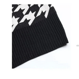 Bridgett Checkered Knit Vest - St Vesti | Blazers & Cardigans