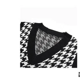 Bridgett Checkered Knit Vest - St Vesti | Blazers & Cardigans