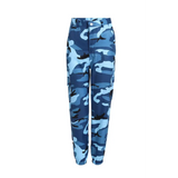 Camouflage Harem Pants - Blue / Xl - St Vesti | Women’s Pants | Jeans Trousers Pants Joggers & Culottes
