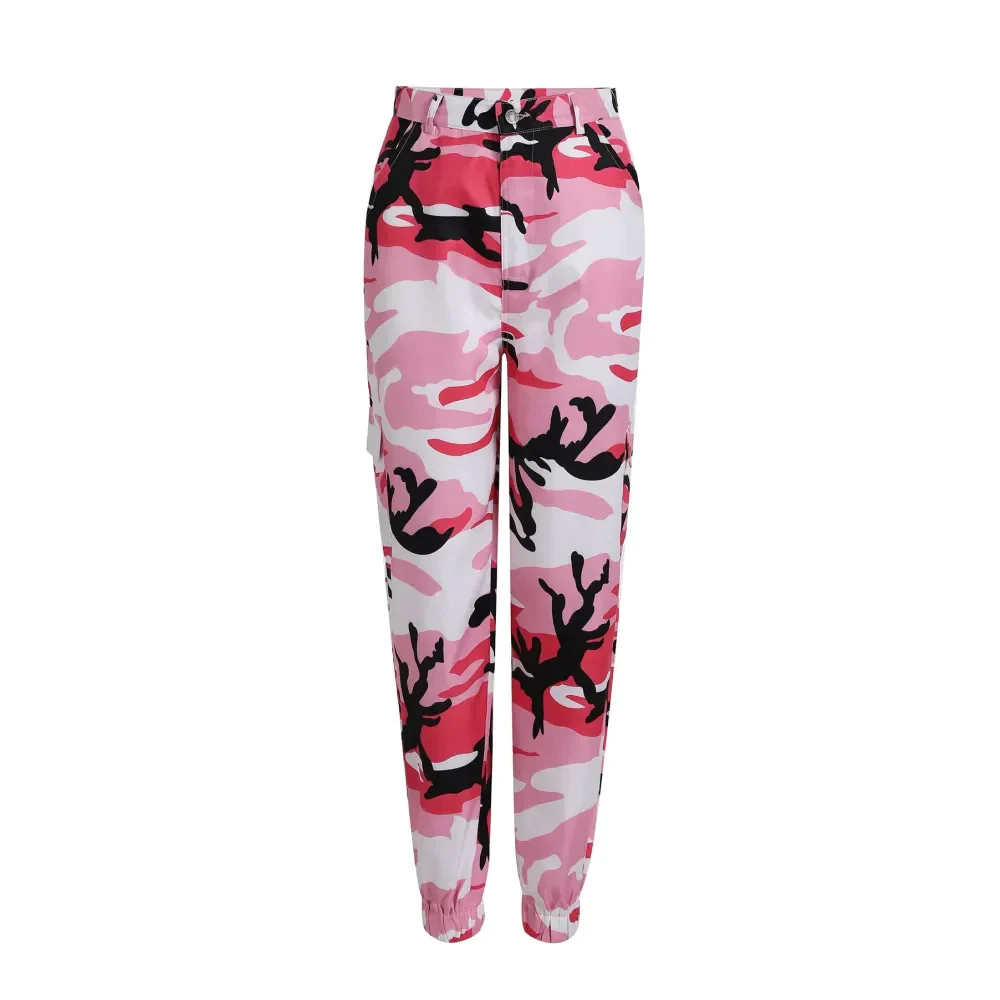 Camouflage Harem Pants - Pink / Xl - St Vesti | Women’s Pants | Jeans Trousers Pants Joggers & Culottes
