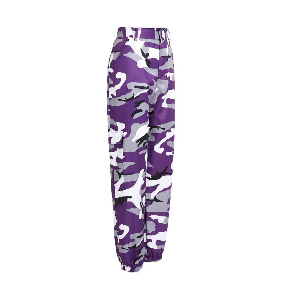 Camouflage Harem Pants - Purple / Xl - St Vesti | Women’s Pants | Jeans Trousers Pants Joggers & Culottes
