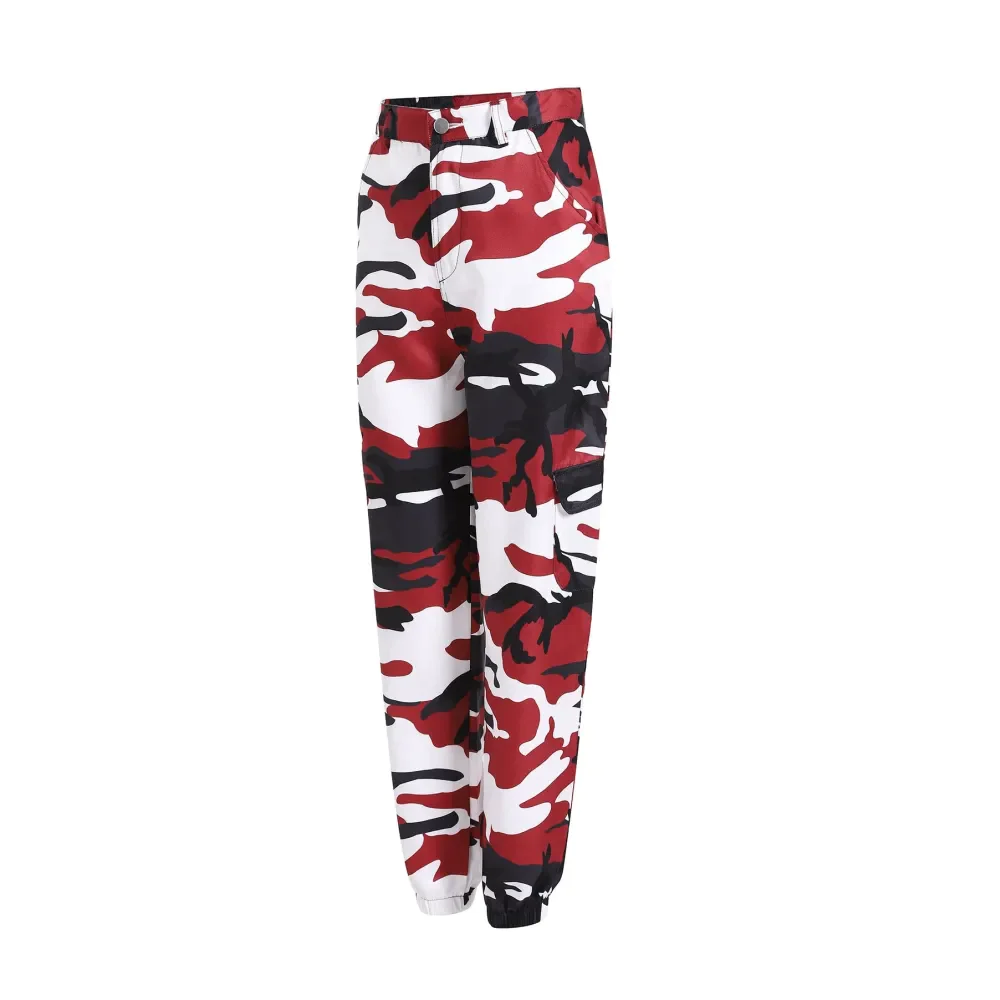 Camouflage Harem Pants - Red / Xl - St Vesti | Women’s Pants | Jeans Trousers Pants Joggers & Culottes