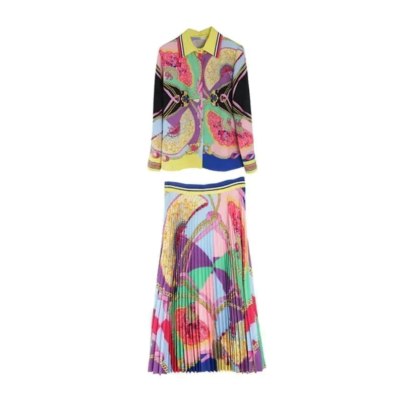 Cara Pleated Two Piece Set - St Vesti | All Dresses - Cocktail Dresses Formal Dresses + More.