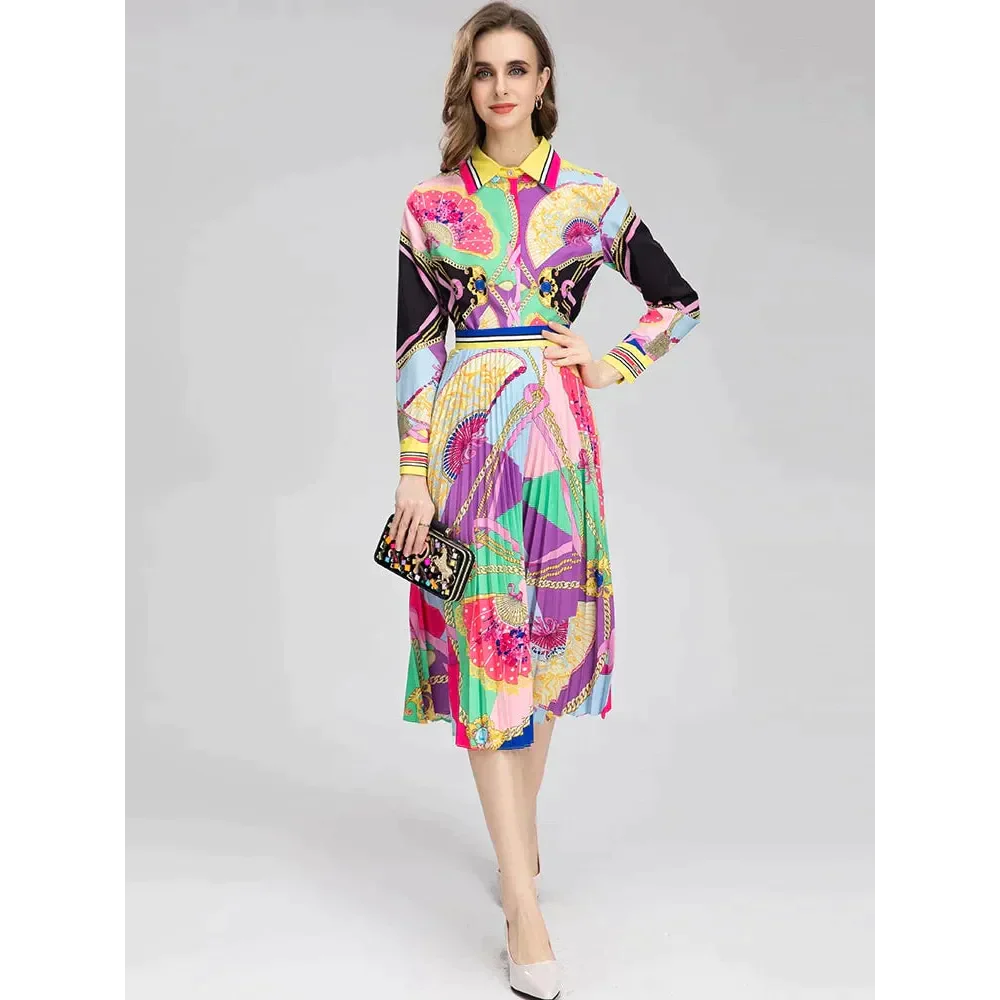 Cara Pleated Two Piece Set - Colourful / s - St Vesti | All Dresses - Cocktail Dresses Formal Dresses + More.