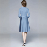 Cara Striped Flare Midi Dress - St Vesti | All Dresses - Cocktail Dresses Formal Dresses + More.