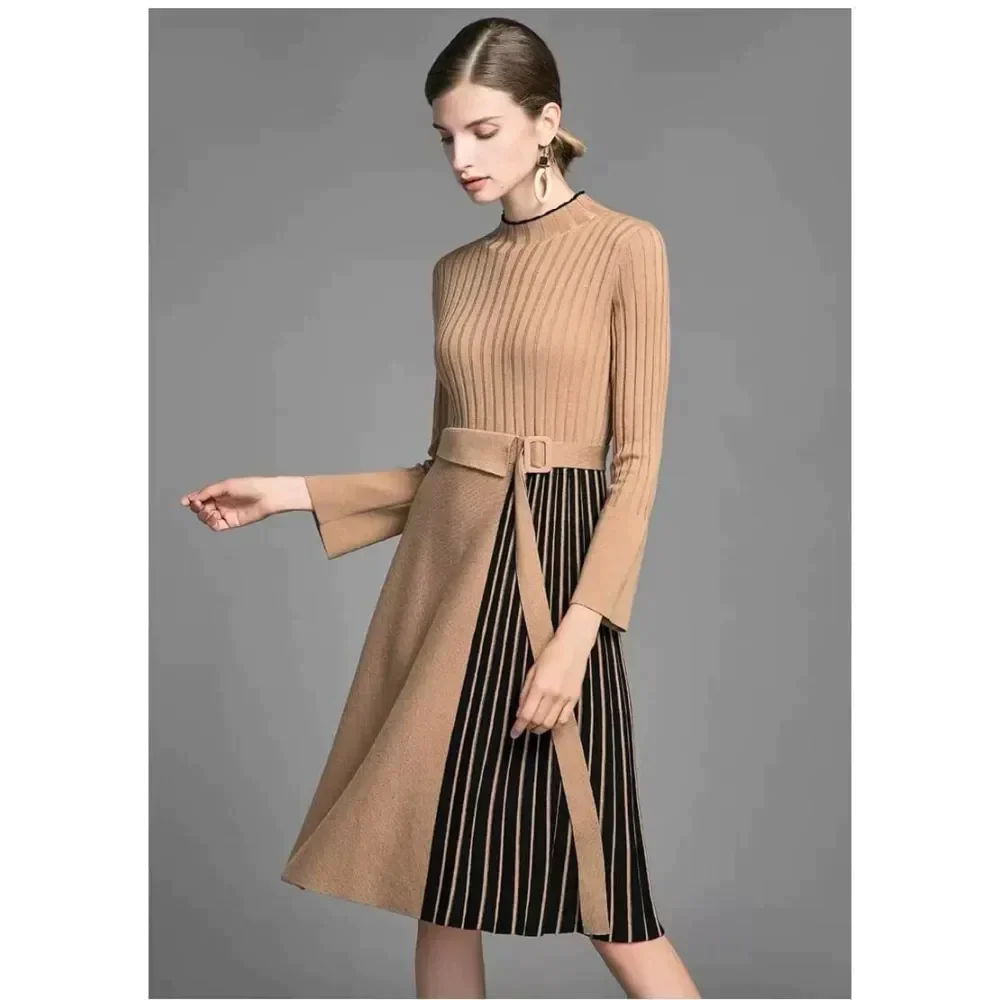 Cara Striped Flare Midi Dress - St Vesti | All Dresses - Cocktail Dresses Formal Dresses + More.