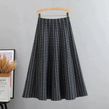 Chic Viscose Knit Skirt - Black / One Size - St Vesti | All Womens Skirts Leather Skirts And Maxi Skirts