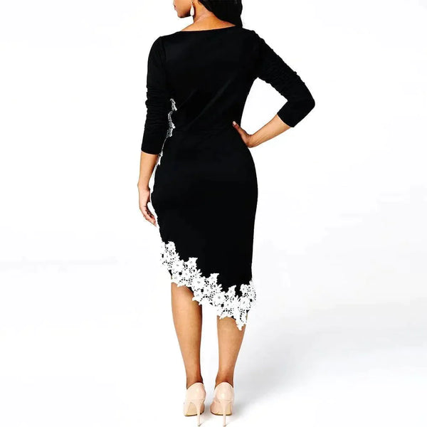 Ciara Lace Midi Dress In Black - St Vesti | All Dresses - Cocktail Dresses Formal Dresses + More.