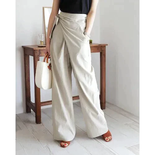 Core Linen Tie Up Pant - St Vesti | Women’s Pants | Jeans Trousers Pants Joggers & Culottes