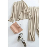 Croyden Knit Two Piece Set - Apricot / One Size - St Vesti | Maternity Clothes