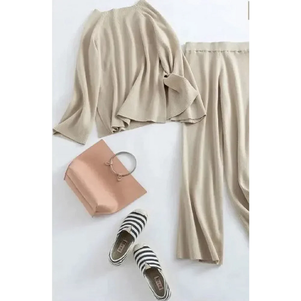 Croyden Knit Two Piece Set - Apricot / One Size - St Vesti | Maternity Clothes