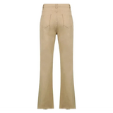Deck High Wide Leg Jeans In Khaki - St Vesti | Women’s Pants | Jeans Trousers Pants Joggers & Culottes