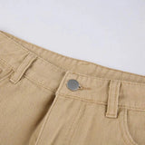 Deck High Wide Leg Jeans In Khaki - St Vesti | Women’s Pants | Jeans Trousers Pants Joggers & Culottes