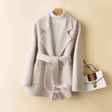 Dena Double-faced Cashmere Woollen Coat - Beige / s - St Vesti | Coats & Jackets