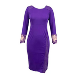 Eden Lace Step Midi Dress In Blue - Purple / s - St Vesti | All Dresses - Cocktail Dresses Formal Dresses + More.