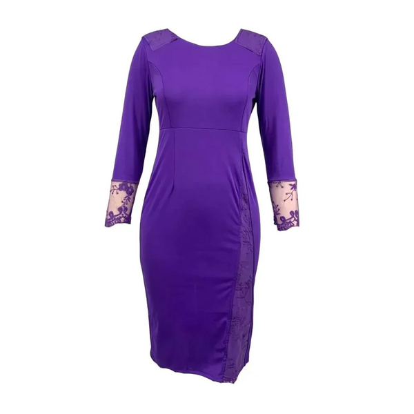 Eden Lace Step Midi Dress In Blue - Purple / s - St Vesti | All Dresses - Cocktail Dresses Formal Dresses + More.