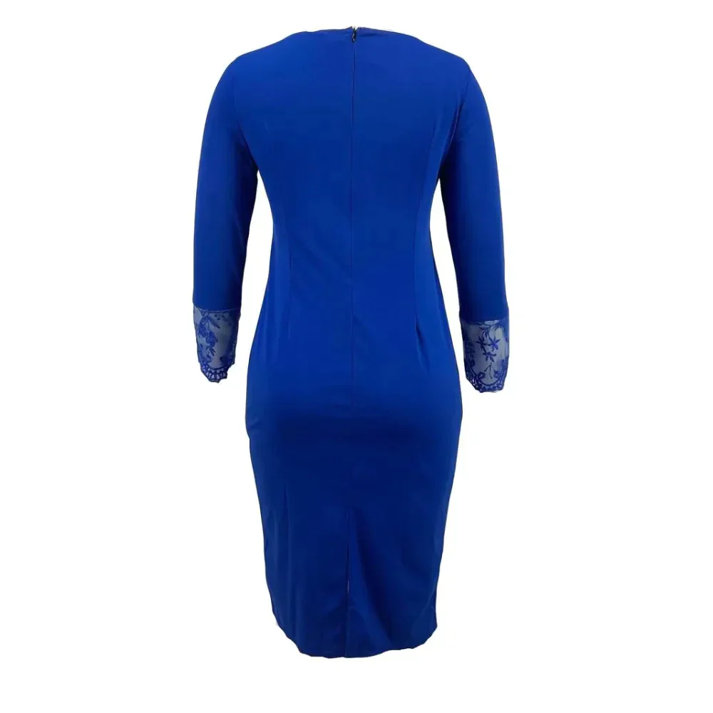 Eden Lace Step Midi Dress In Blue - St Vesti | All Dresses - Cocktail Dresses Formal Dresses + More.