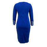 Eden Lace Step Midi Dress In Blue - St Vesti | All Dresses - Cocktail Dresses Formal Dresses + More.