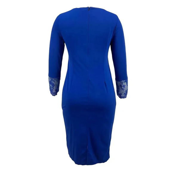 Eden Lace Step Midi Dress In Blue - St Vesti | All Dresses - Cocktail Dresses Formal Dresses + More.