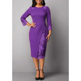 Eden Lace Step Midi Dress In Blue - St Vesti | All Dresses - Cocktail Dresses Formal Dresses + More.