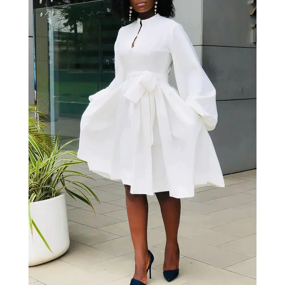 Elane Lantern Sleeve Midi Dress - St Vesti | All Dresses - Cocktail Dresses Formal Dresses + More.