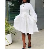 Elane Lantern Sleeve Midi Dress - St Vesti | All Dresses - Cocktail Dresses Formal Dresses + More.