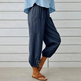 Eli Linen Blend Pants - St Vesti | Plus Size