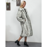 Ellie Long Faux Fur Coat - Black / Xs - St Vesti | Coats & Jackets